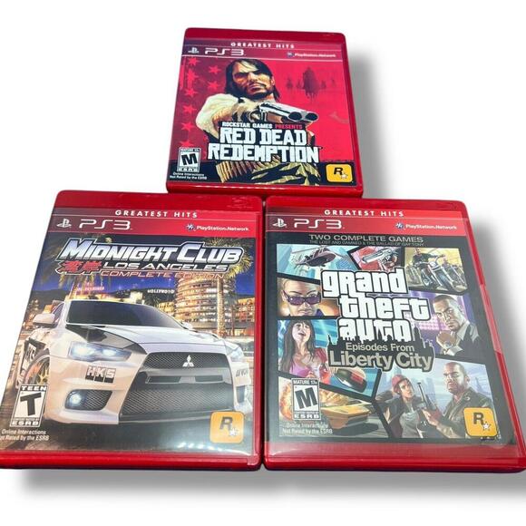 Set of 3 Games Sony PlayStation 3 - Grand Theft Auto Episodes from Liberty City - Picture 1 of 6